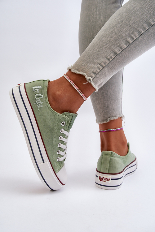 Trampki Damskie Na Grubej Podeszwie Lee Cooper LCW-24-31-2217 Zielone