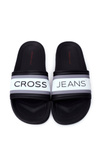 Klapki Męskie Cross Jeans Czarne FF1R4091C