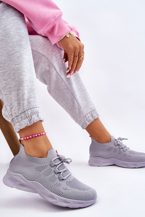 Wsuwane Damskie Buty Sportowe Szare Ellison