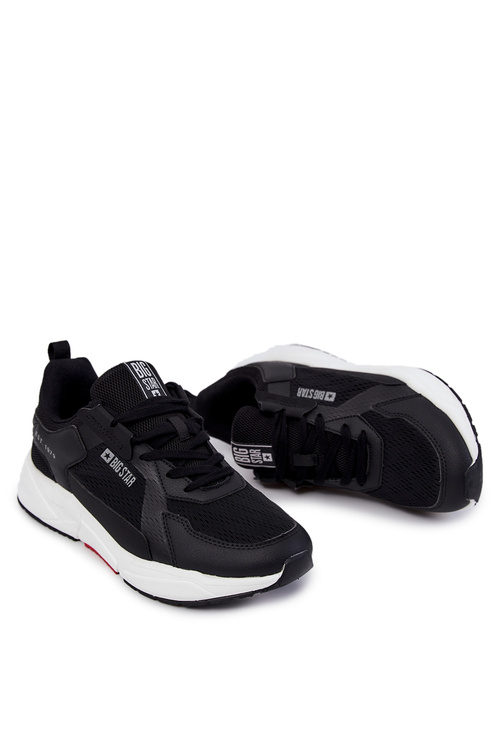 Męskie Sportowe Buty Sneakersy Big Star JJ174401 Czarne