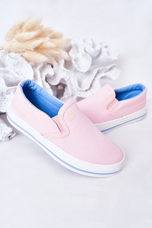 Dziecięce Wsuwane Tenisówki Slip-On Big Star HH374009 Różowe