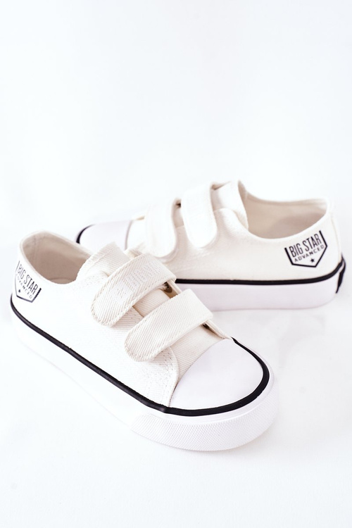 Dziecięce Trampki Na Rzepy Big Star FF374061 Białe