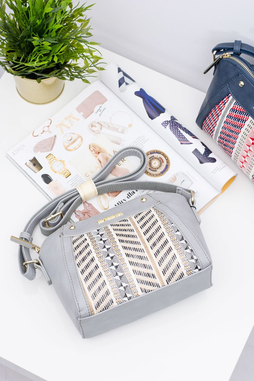 Monnari Stylowa Szara Klasyczna Torebka