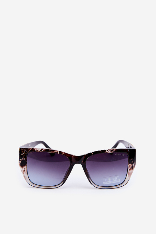 Damskie Okulary Przeciwsłoneczne Z Ozdobnymi Detalami UV400 Brązowe