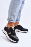 Damskie Sportowe Buty Z Suwakiem Czarne Larisa