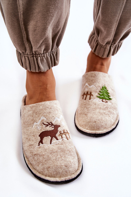 Domowe Papcie Big Star KK276016 Beżowe