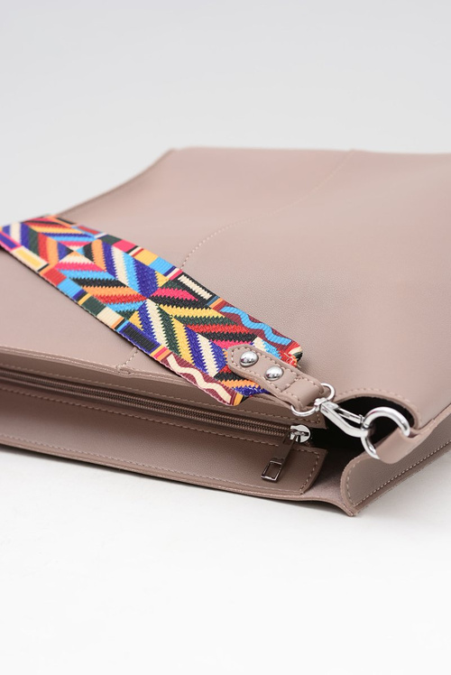 Damska Duża Torba Pudrowy Róż