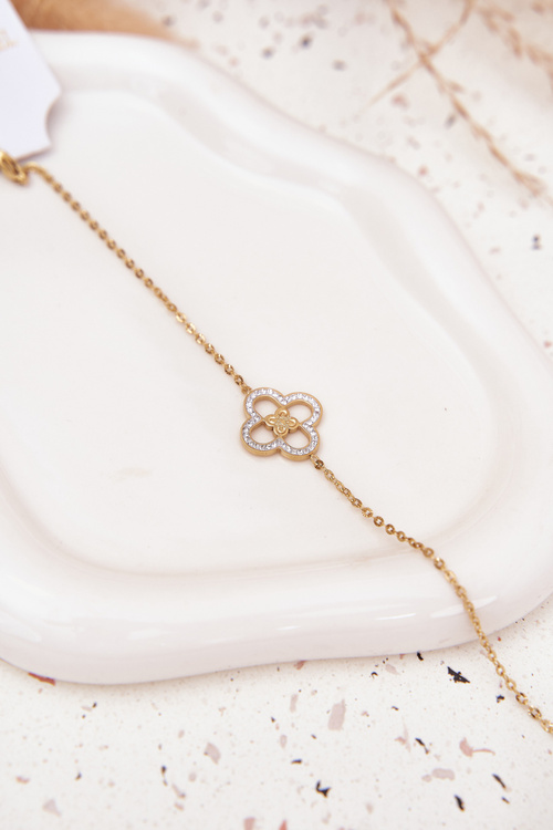 Bransoletka Damska Ze Stali Chirurgicznej Złota