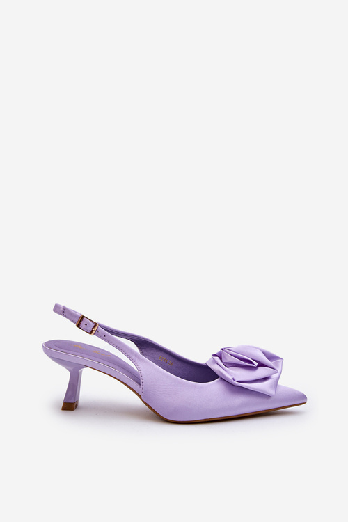 Szpilki Z Ozdobą Fioletowe Ozena