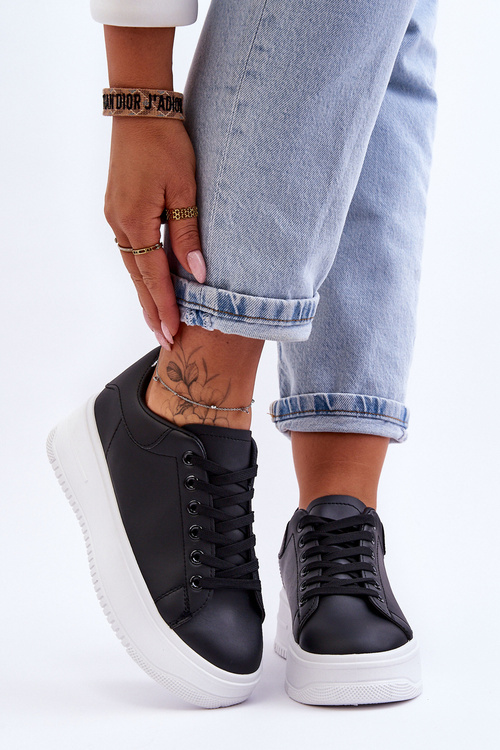 Damskie Klasyczne Buty Sportowe Czarno-Białe Night Trip