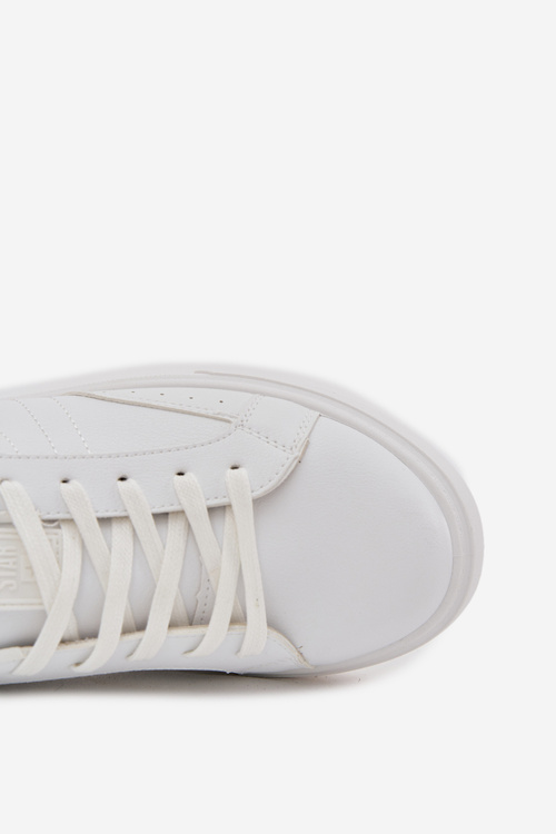 Trampki Sneakersy Męskie Z Eko Skóry Big Star OO174118 Białe