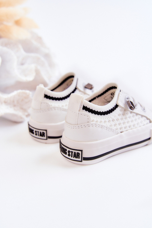 Dziecięce Wsuwane Trampki Big Star JJ374394 Białe