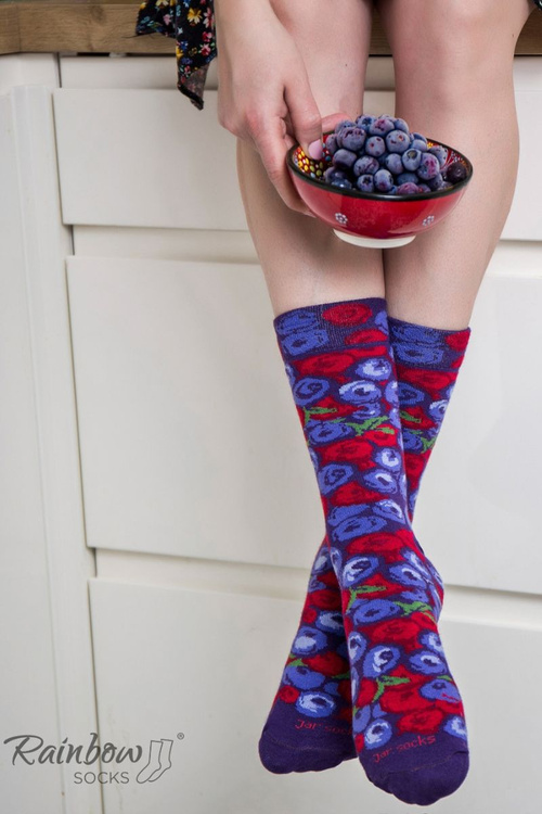 Skarpetki Rainbow Socks Owoce W Słoiku Truskawki Borówki 2 Pary
