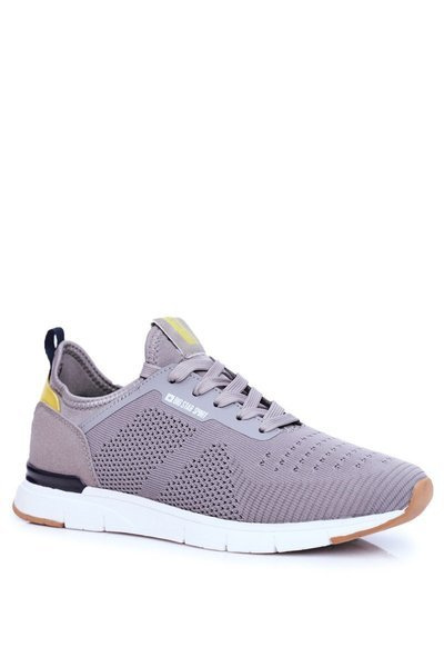 Sportowe Męskie Buty Big Star Szare FF174166