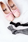 Wiązane Baleriny Lu Boo Różowe