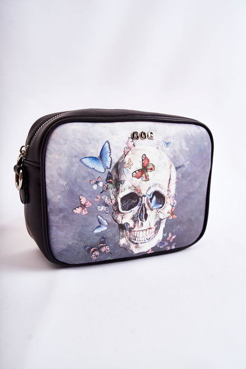 Skórzana Torebka Listonoszka GOE ZNJ011 Czarna