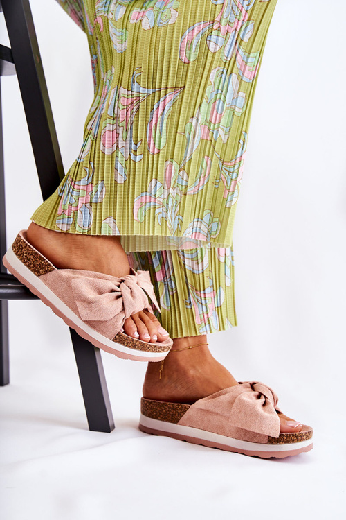 Klapki Na Platformie Różowe So Comfy