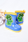 Dziecięce Kalosze Z Krokodylem Niebieskie