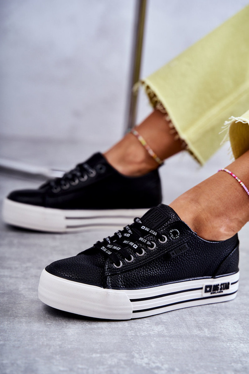 Niskie Damskie Trampki Big Star KK274015 Czarne