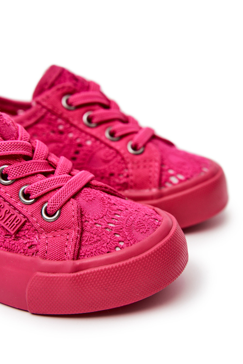 Trampki Ażurowe Big Star JJ374131 Różowe