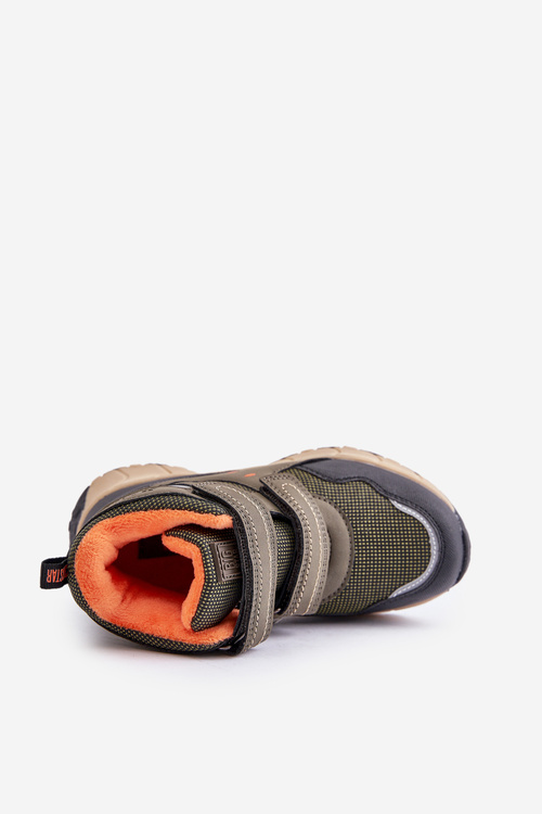 Ocieplane Śniegowce Trapery Dziecięce Big Star OO374129 Khaki