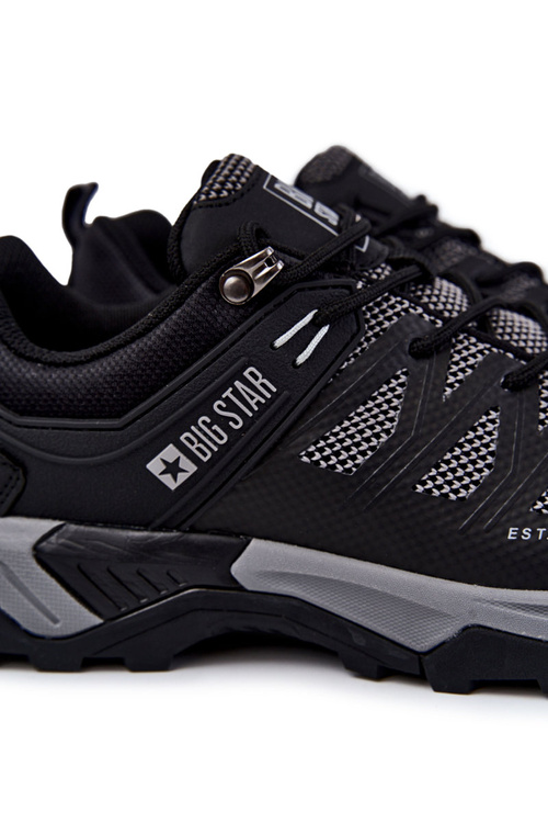 Męskie Buty Sportowe Trapery Memory Foam Big Star KK174105 Czarne
