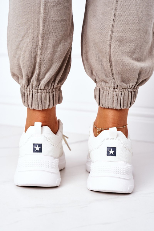 Damskie Sportowe Buty Sneakersy Big Star EE274460 Białe