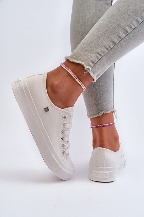 Klasyczne Trampki Damskie Big Star NN274285 Białe