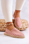 Damskie Espadryle W Groszki Big Star JJ274869 Różowe