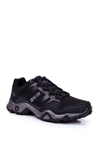 Trekkingowe Męskie Buty Big Star Outdoor Czarne GG174269