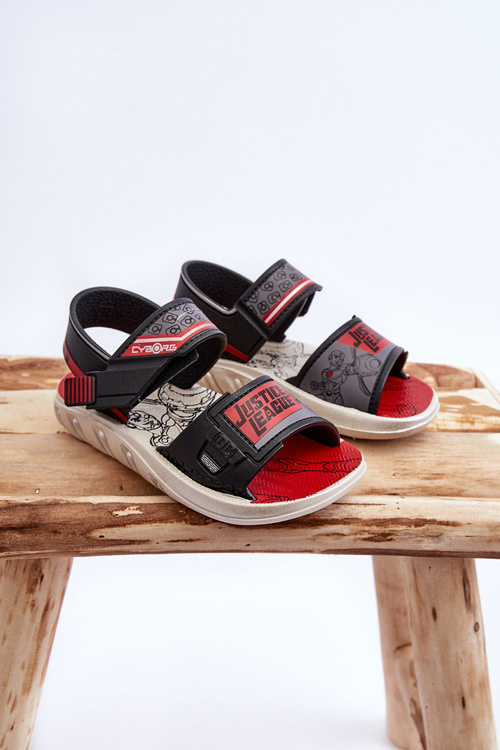 Dziecięce Sandałki Grendene Kids JJ385011 Czarno-Czerwone