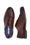 Półbuty Męskie Casual Skórzane Nikopol Brązowe 1733
