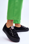 Damskie Trampki Na Platformie Cross Jeans LL2R4039 Czarne