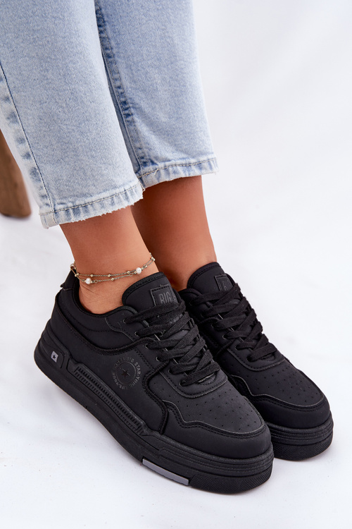 Niskie Sneakersy Damskie Big Star RR274A311 HI-POLY SYSTEM Czarne