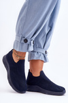 Damskie Wsuwane Buty Sportowe Granatowe Claris