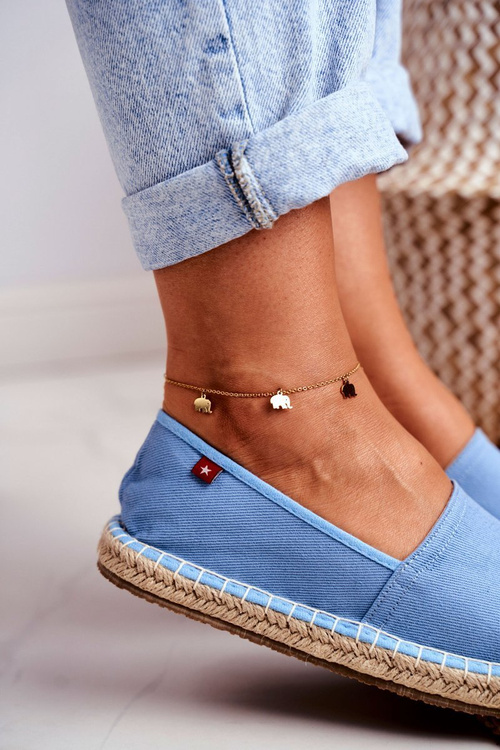 Espadryle Damskie Pleciona Podeszwa Niebieskie Big Star DD274A153