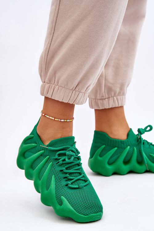 Damskie Wsuwane Sneakersy Zielone Myles