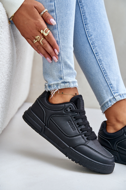 Sneakersy Damskie Big Star OO274A551 Hi-Poly System Czarne