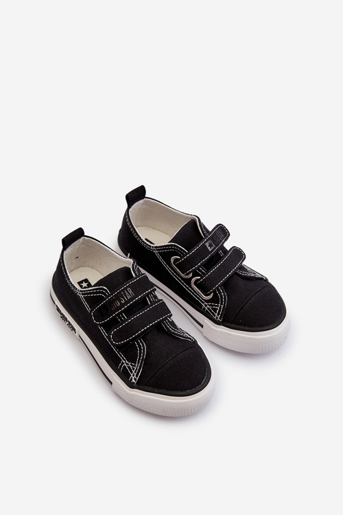 Dziecięce Trampki Na Rzepy Big Star LL374015 Czarne