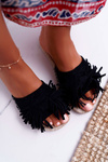 Klapki Damskie Czarne Boho Vices 8458