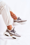 Damskie Sneakersy Sportowe Buty Biało-Szare New Horizon