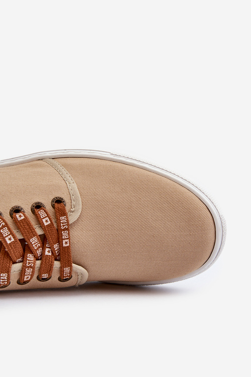 Tenisówki Trampki Męskie Big Star NN176001 Memory Foam System Beżowe