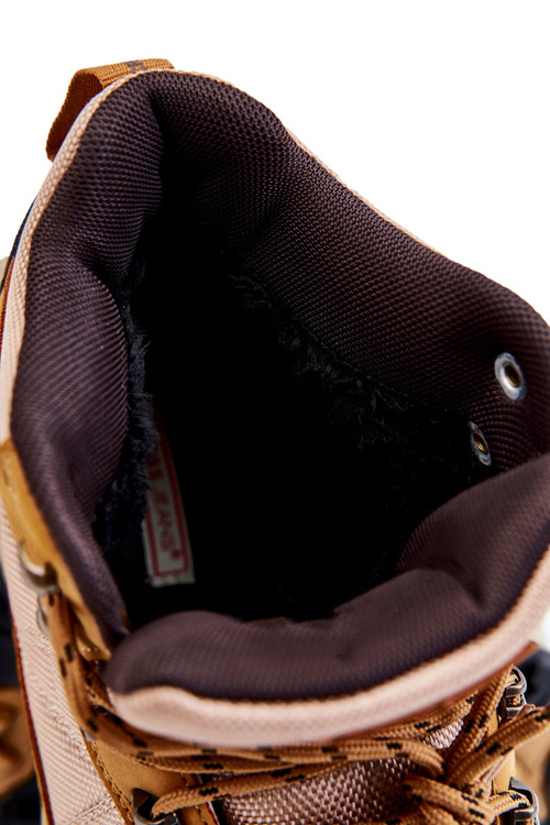 Męskie Buty Trekkingowe Ocieplane Cross Jeans KK1R4020C Camel