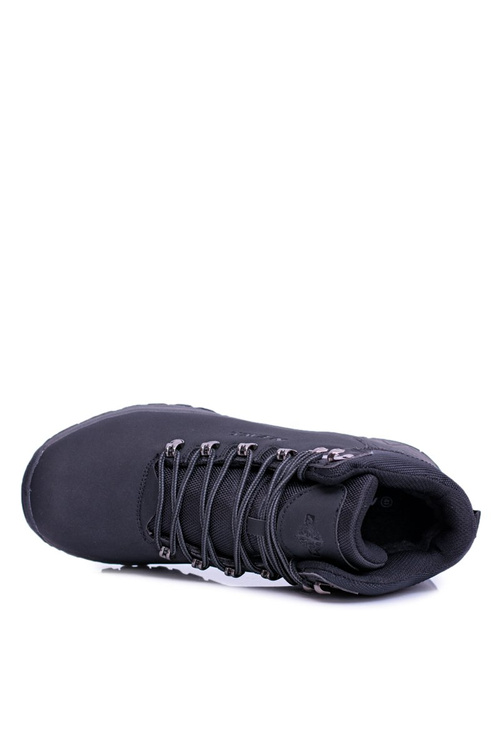 Trekkingowe Buty Męskie Ocieplane za Kostkę Czarne Carlito