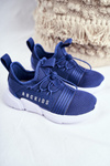 Sportowe Buty Dziecięce Młodzieżowe Granatowe ABCKIDS B012310074