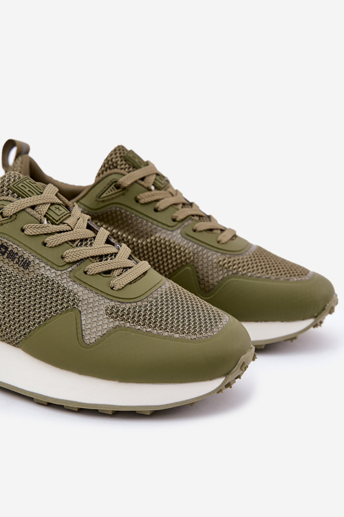 Sneakersy Męskie Na Platformie Big Star RR174360 Hi-Poly System Khaki