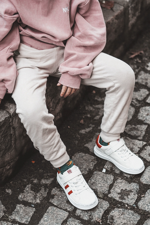 Sportowe Dziecięce Big Star Na Rzepy Białe GG374020