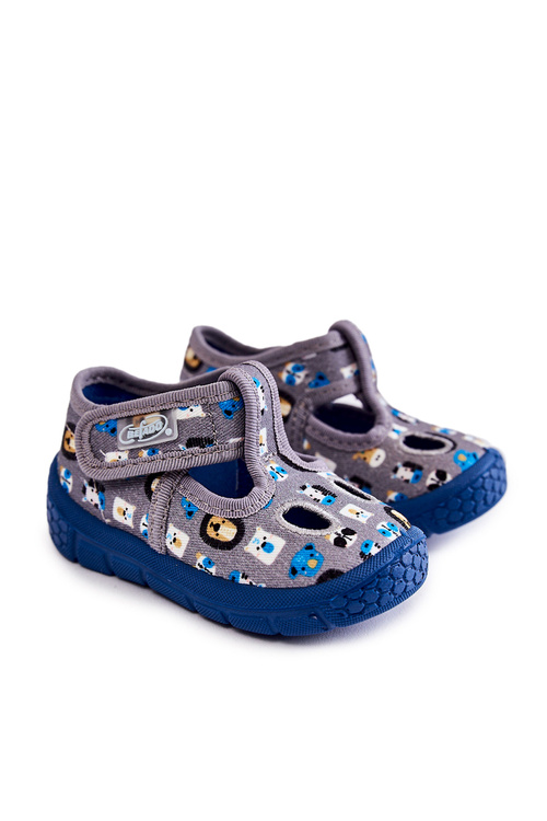 Buty Papcie Befado Zwierzątka 533P020 Szare