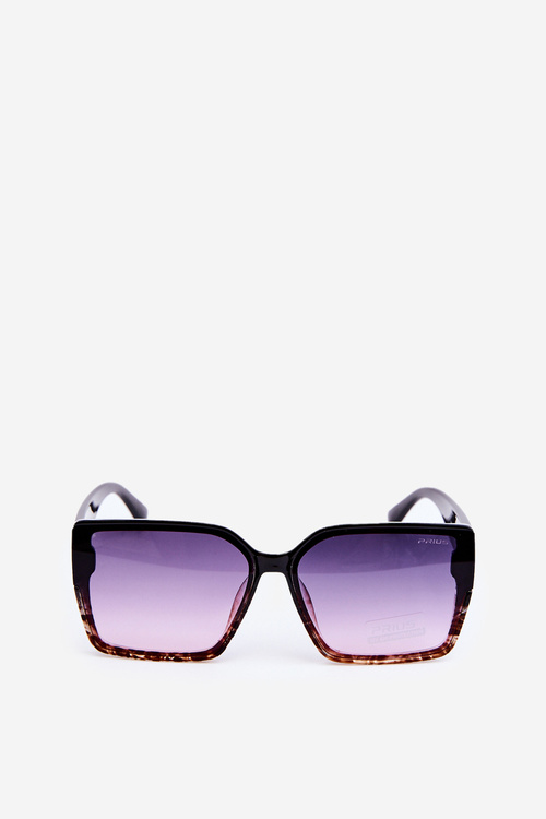 Okulary Przeciwsłoneczne Damskie UV400 Czarno-Brązowe