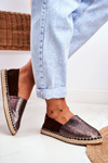 Espadryle Damskie Pleciona Podeszwa Brązowe Big Star DD274A146